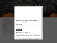 Tablet Screenshot of peakshoppingvillage.com